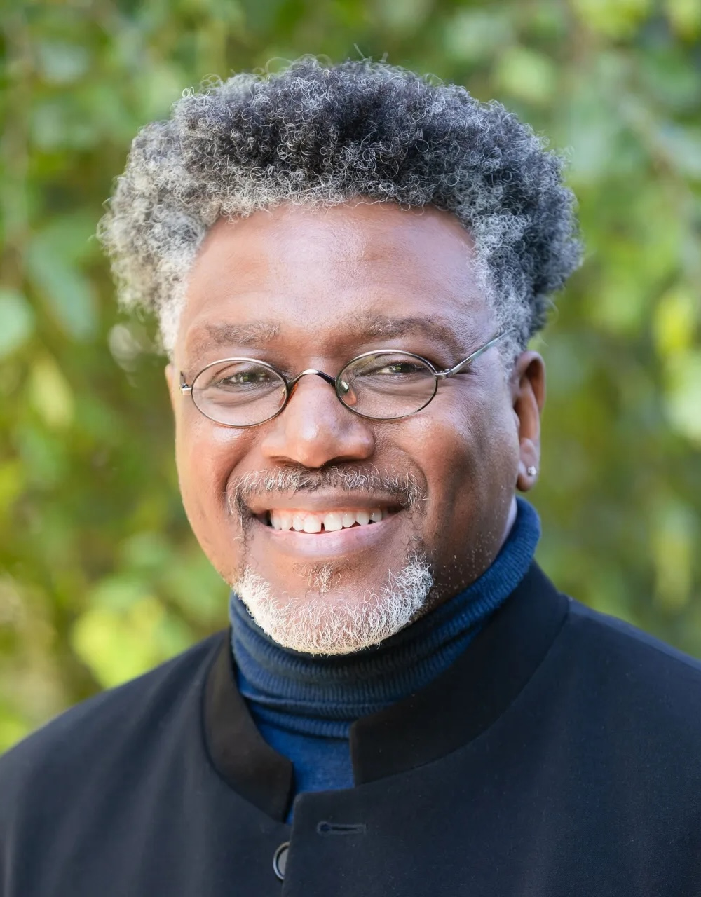 M. von Nkosi, host of the Cafecito Roundtable